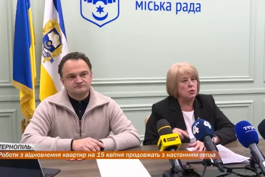 Роботи з відновлення квартир на вулиці 15 квітня у Тернополі продовжать з настанням тепла